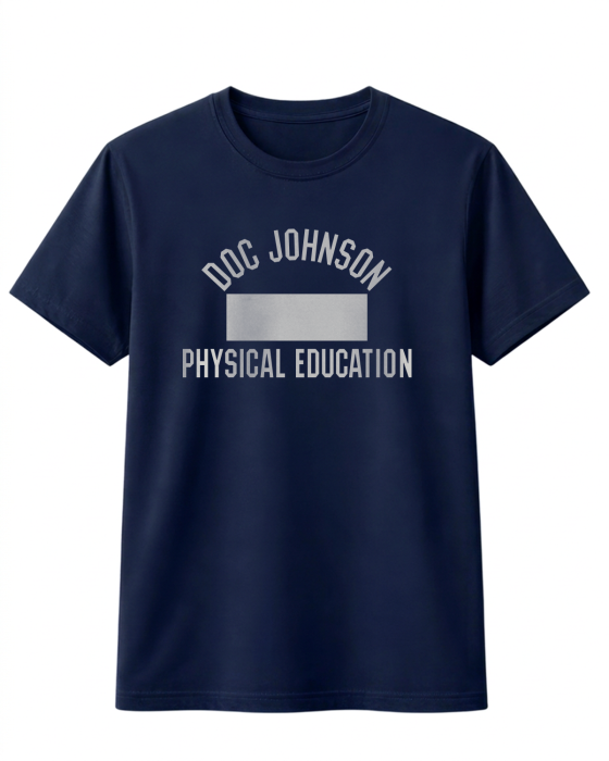 Doc Johnson Physical Education T-Shirt - Navy Blue