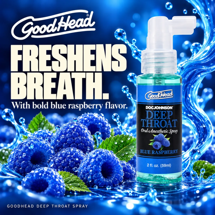GoodHead - Deep Throat Spray - Blue Raspberry - 2 fl. oz.