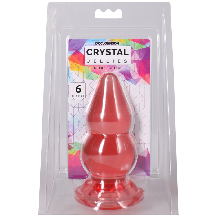 Crystal Jellies - Double Pop Plug - 6 Inch