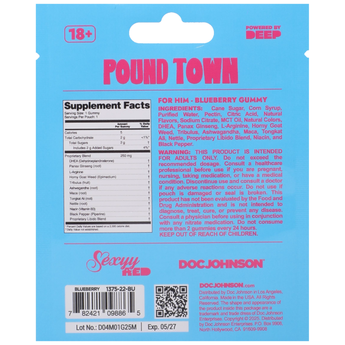 Sexyy Red For Him - Pound Town Performance Enhancers - Blueberry