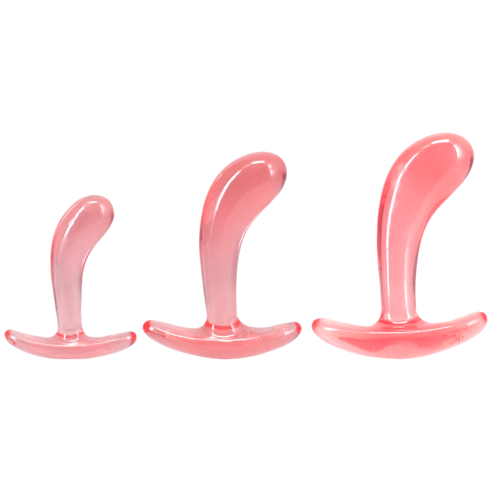 Crystal Jellies - Curved Anal Trainer Set