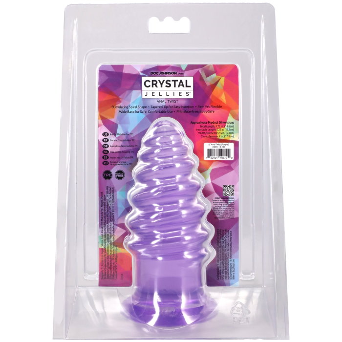 Crystal Jellies - Anal Twist - 6 Inch