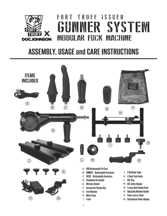 Fort Troff - Gunner System - 3-In-1 Modular Fuck Machine