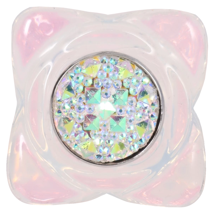 Booty Bling - Jeweled Wearable Translucent Silicone Plug - Large