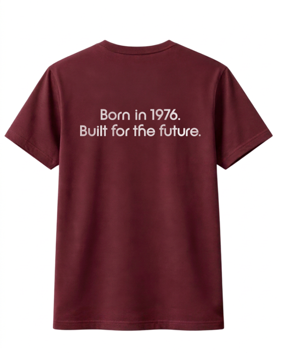 Doc Johnson Born in 1976 T-Shirt - Maroon