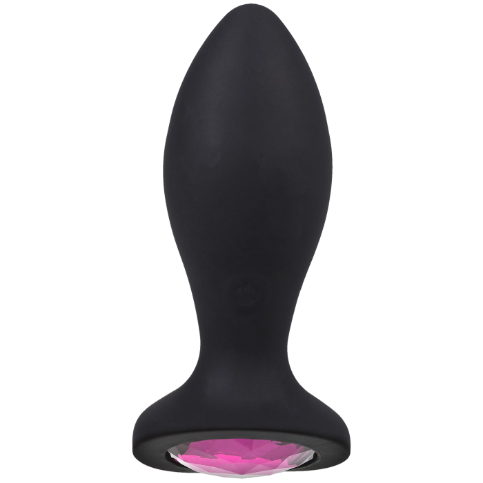 Booty Bling - Jeweled Wearable Vibrating Silicone Plug - 3 Inch