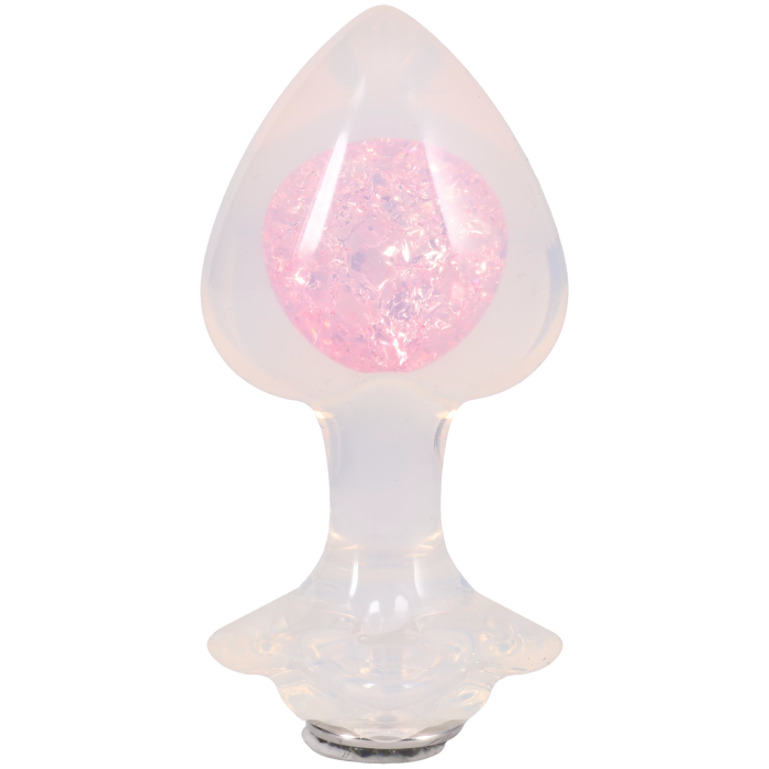 Booty Bling - Jeweled Wearable Translucent Silicone Plug - Large