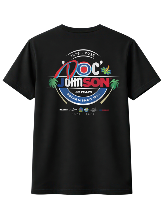 Doc Johnson 50th Anniversary T-Shirt - Black