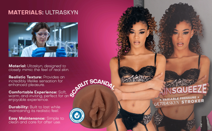 Main Squeeze - Scarlit Scandal - ULTRASKYN Stroker - Pussy