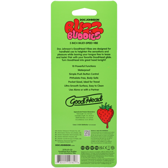 GoodHead - Buzz Buddies - 5 inch Muti-Speed Vibe