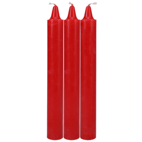 Japanese Drip Candles - 3 Pack Red