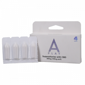 A-Play Suppositories with CBD Cocoa Butter with Broad-Spectrum - 4 pieces