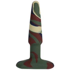 A-Play Groovy Silicone Anal Plug 4 inch - Camouflage