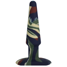A-Play Groovy Silicone Anal Plug 5 inch - Camouflage