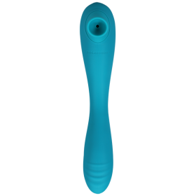 This Product Sucks Sucking Clitoral Stimulator with G-Spot Vibrator - Teal