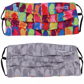 DJ Reversible & Adjustable Face Mask - Main Squeeze Pattern