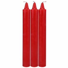 Japanese Drip Candles - 3 Pack Red