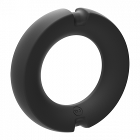 Kink Stretchable Silicone-Covered Metal Cock Ring - 35mm