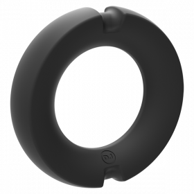 Kink Stretchable Silicone-Covered Metal Cock Ring - 45mm